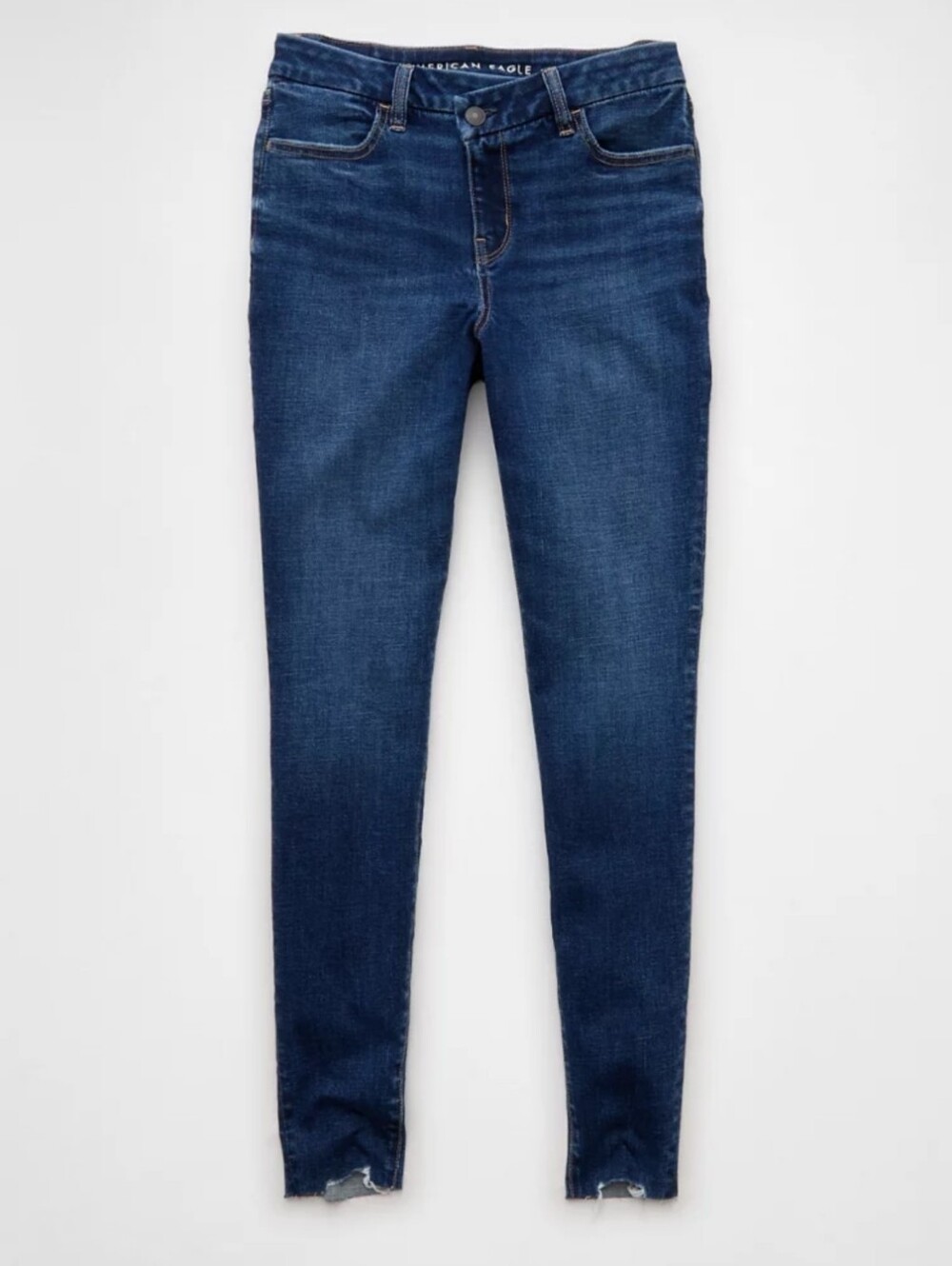 American Eagle High Rise Next Level Stretch Curvy Jegging Dark Size 10S NWT - Picture 3 of 12